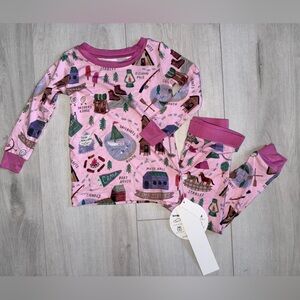 NWT Limited Edition Little Sleepies Camp Two-piece Pajama set size 12-18 months